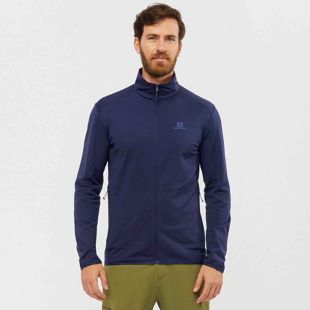 SALOMON Philippines - Men's Midlayers - Navy | 947860-PMU